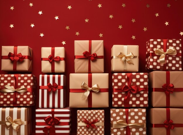 Christmas background with gift box