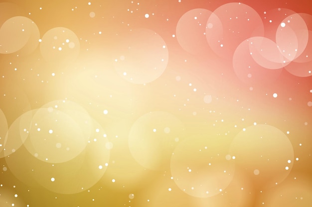 Christmas background with gold bokeh lights design