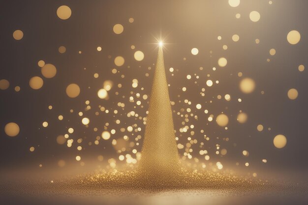 christmas background with gold glitter and snow christmas and new year holiday backgroundchristmas