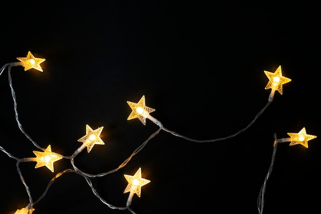 Christmas background with lights and space for free text