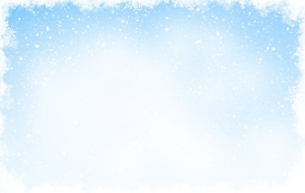 Christmas background with snow