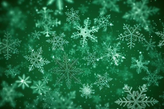 Photo christmas background with snowflakes background of snowflakes of different shapes ai generated