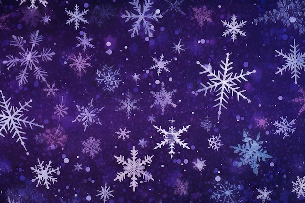 Photo christmas background with snowflakes merry christmas and happy new year