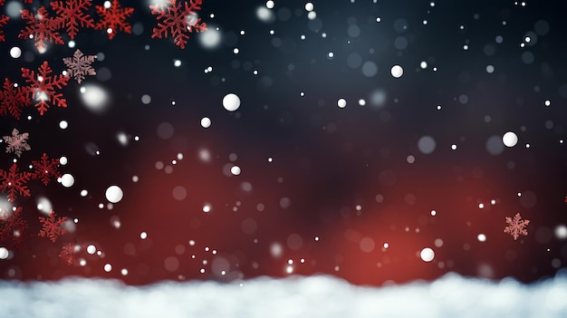 Фото Рождественский фон с снежинками