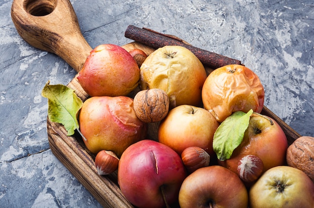 Christmas baked apples