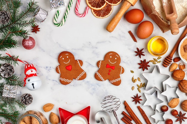 Christmas baking background