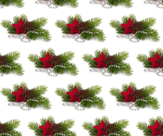 Christmas ball decoration Creative layout Christmas seamless pattern