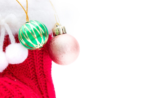 Christmas ball for decoration on white background