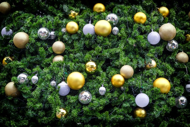 Christmas ball on tree