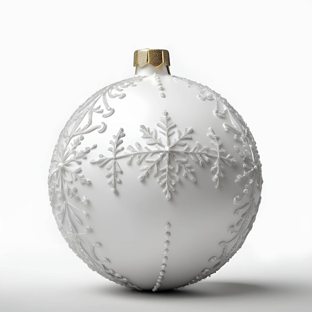 Photo christmas ball white background