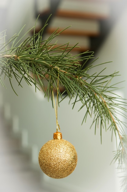 Christmas ball with ornaments