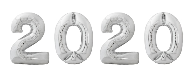 Новогодние шары 2020 года изготовлены из надувного шарика из серебра хром