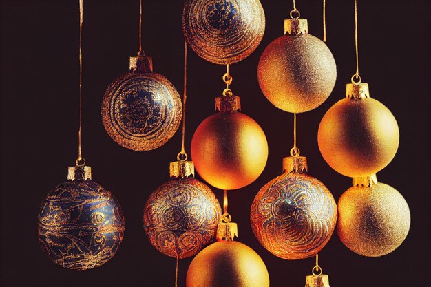 Christmas Balls Background