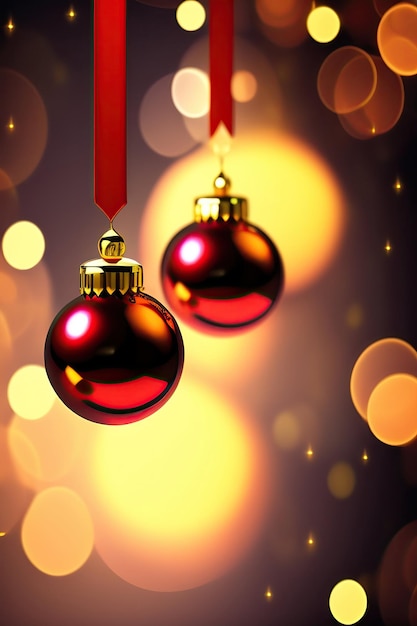 Christmas balls background