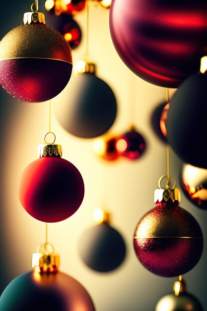 Christmas balls background