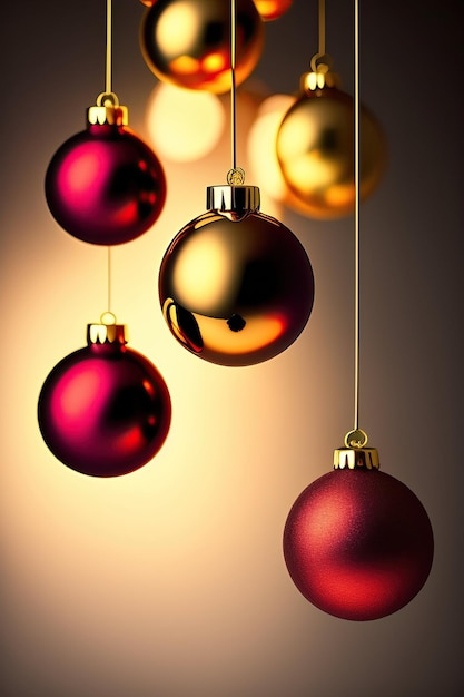 Christmas balls background