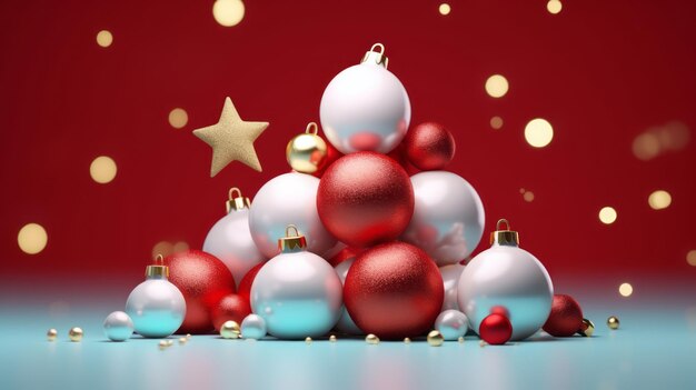 Christmas balls Christmas Tree Decorations MutiColor Christmas Balls in modern design style