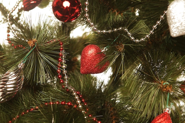 Christmas balls and garland