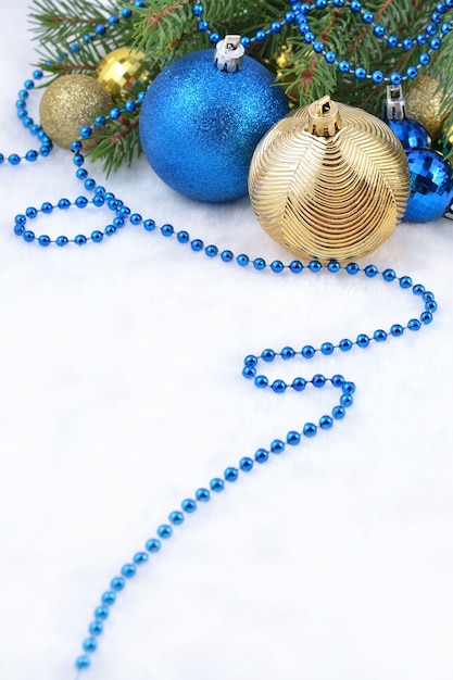 Christmas balls and garland