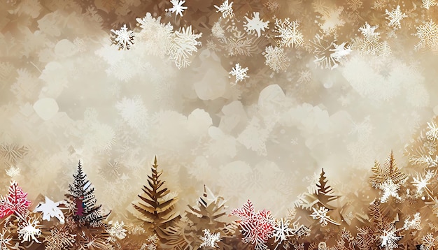 Christmas banner background illustration with snowflakes