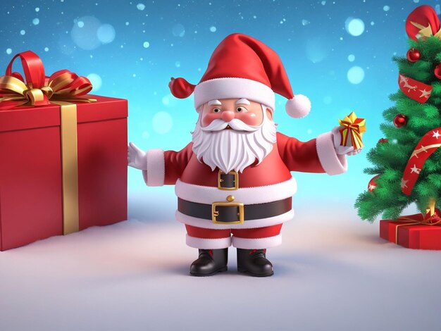 Christmas banner of Santa Claus