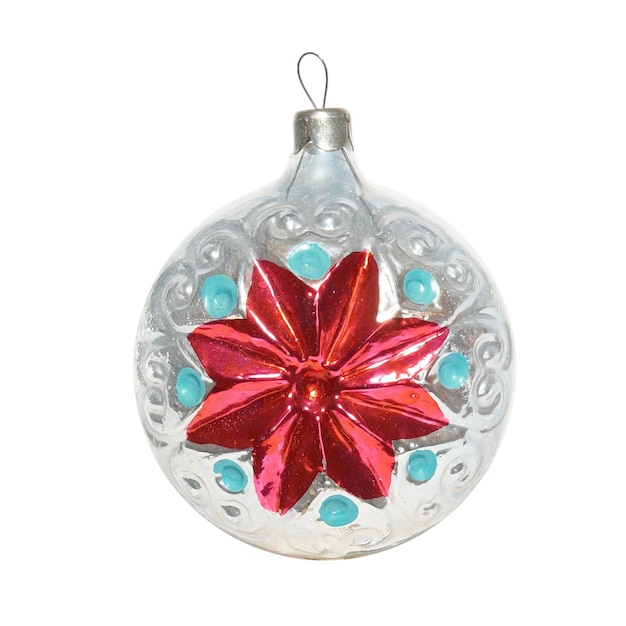 Christmas bauble isolated on the white