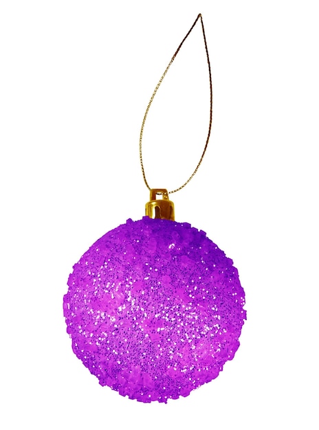 Christmas bauble violet