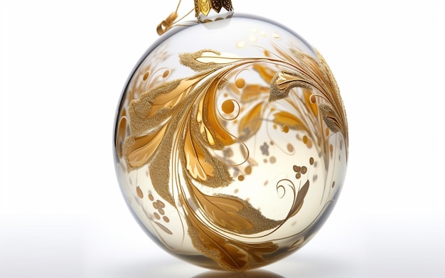 Christmas Bauble on white background