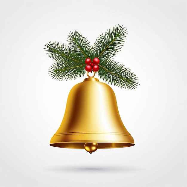 Christmas Bell on white background