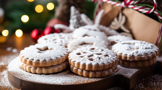 Christmas biscuits holiday biscuit recipe and home baking sweet dessert for cosy winter English country tea in the cottage homemade food and cooking