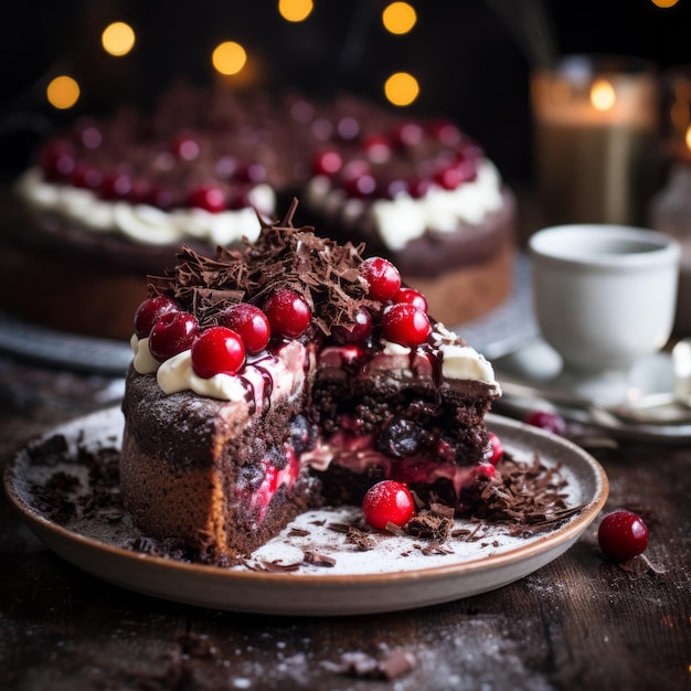 Рождественский торт из Черной Леси