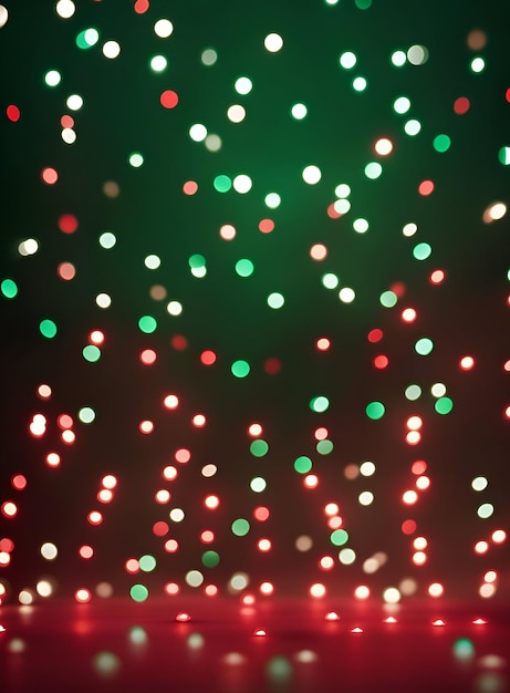 Photo christmas bokeh lights background