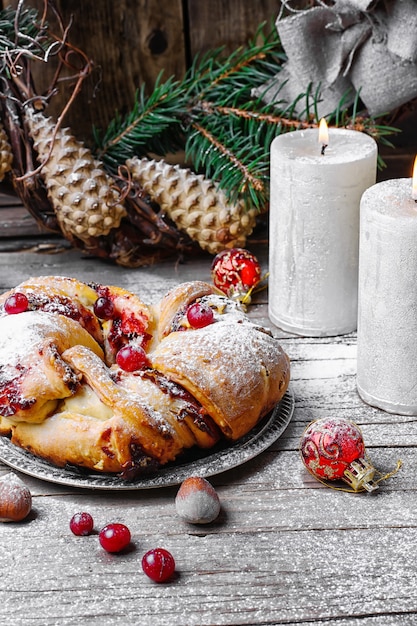 Christmas bun for tea