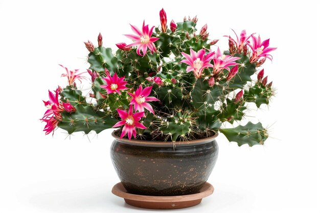 Christmas Cactus On White Background