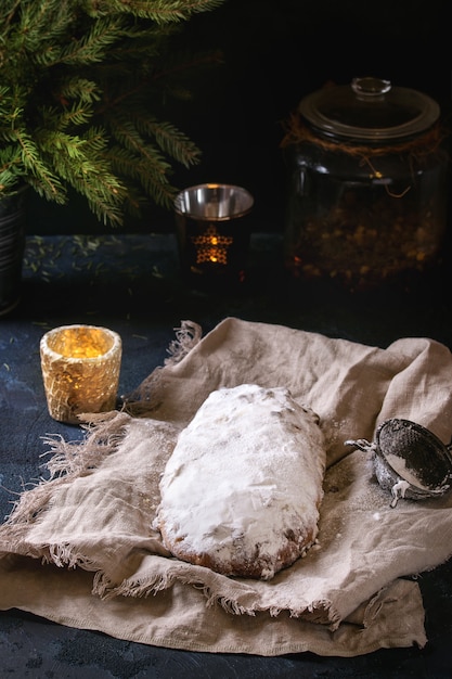 Christmas cake stollen