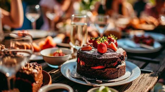 写真 クリスマスケーキ ろうそく