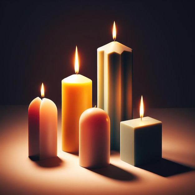 Christmas candles background