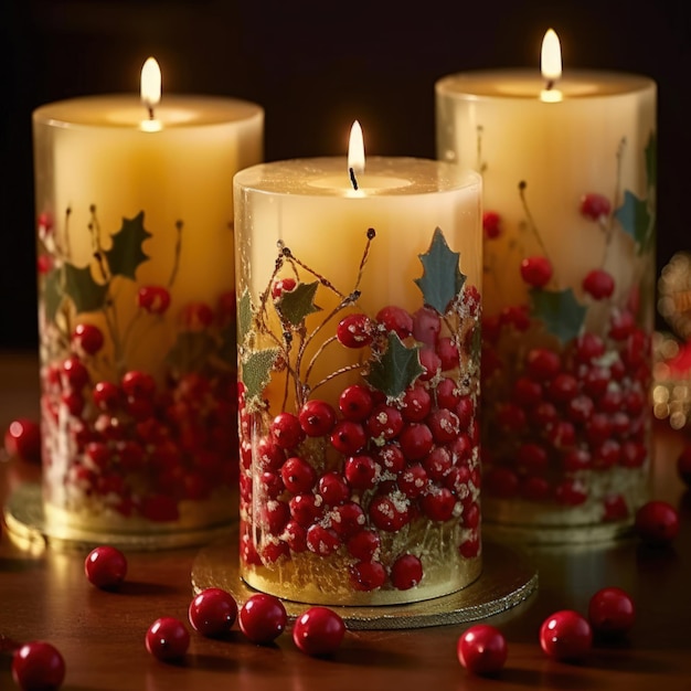 Christmas candles