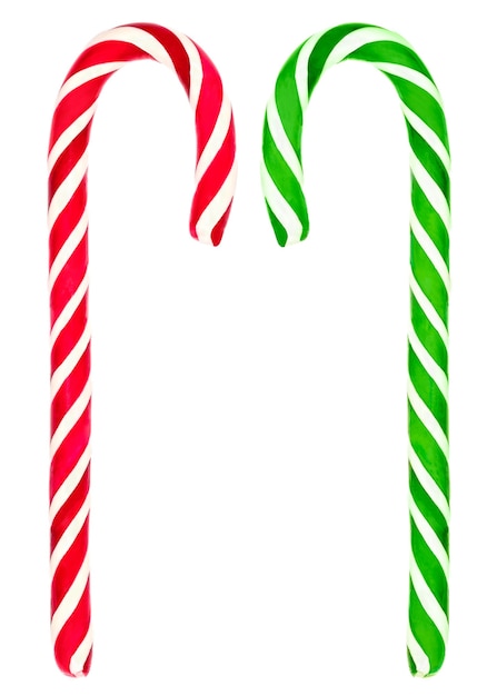 Photo christmas candy cane isolated