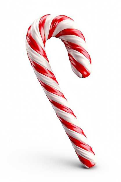 Christmas candy cane striped in white and red color