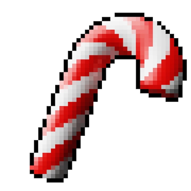 Рождественская конфета сладкая 3d пиксельная мультяшная тема украшения рождественского орнамента