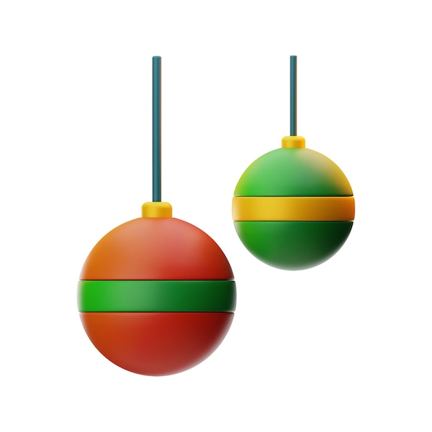 christmas candy icon 3d rendering on isolated background