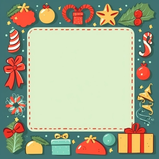 Photo christmas card template