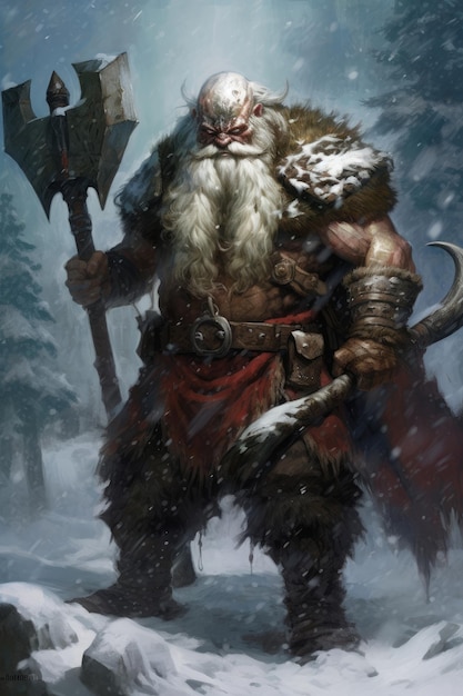 A christmas card for the viking warrior