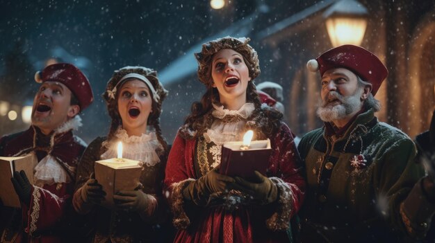 Photo christmas carolers