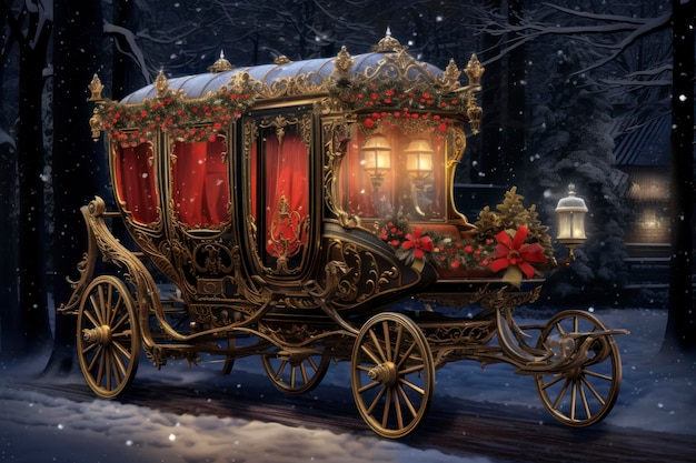 Photo christmas carriage