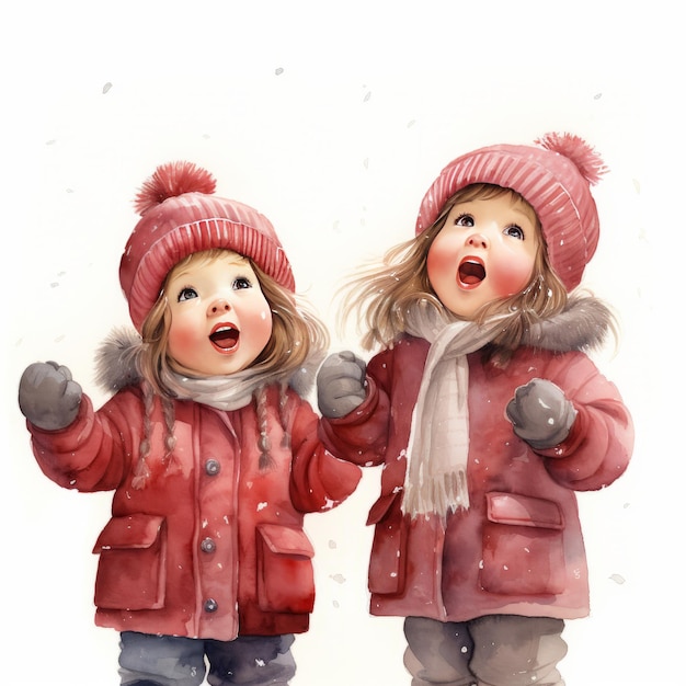 christmas children illustration