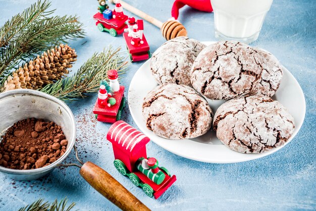 Christmas chocolate cookies 