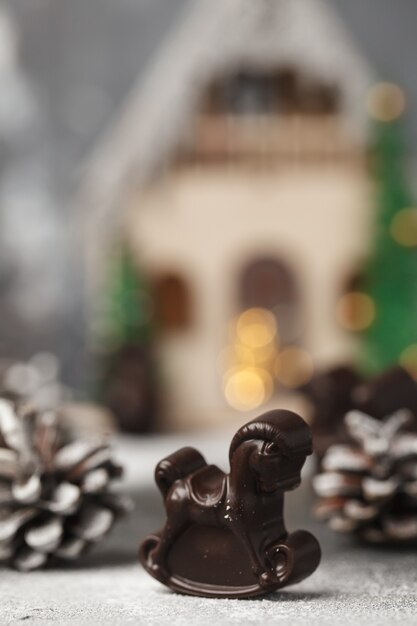 Christmas chocolates Chocolate figurines