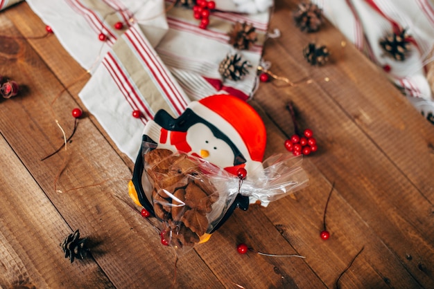 Christmas colorful gingerbread cookies.